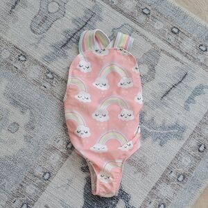 Sal and Pimenta Toddler Girls Drops of Rainbow Swimsuit  Sz3T